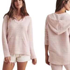 FAHERTY Seabrook French Terry Pullover Hoodie Light Pink Size L